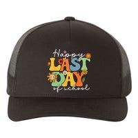 Happy Last Day Of School Graduation Groovy Teacher Student Yupoong Adult 5-Panel Trucker Hat