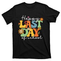 Happy Last Day Of School Graduation Groovy Teacher Student T-Shirt