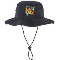 Happy Last Day Of School Graduation Groovy Teacher Student Legacy Cool Fit Booney Bucket Hat