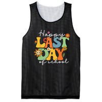 Happy Last Day Of School Graduation Groovy Teacher Student Mesh Reversible Basketball Jersey Tank