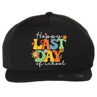 Happy Last Day Of School Graduation Groovy Teacher Student Wool Snapback Cap