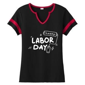 Happy Labor Day Gift For Labor Day Celebration Ladies Halftime Notch Neck Tee