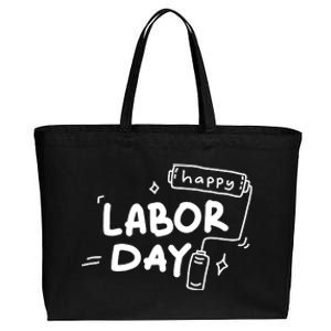 Happy Labor Day Gift For Labor Day Celebration Cotton Canvas Jumbo Tote