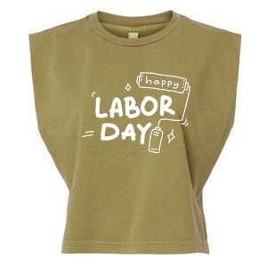 Happy Labor Day Gift For Labor Day Celebration Garment-Dyed Women's Muscle Tee