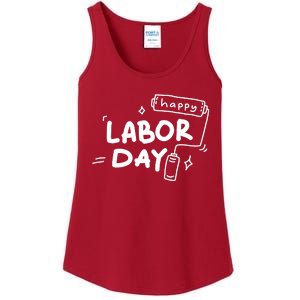 Happy Labor Day Gift For Labor Day Celebration Ladies Essential Tank