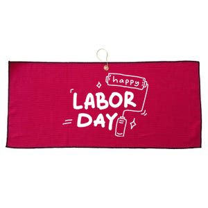 Happy Labor Day Gift For Labor Day Celebration Large Microfiber Waffle Golf Towel