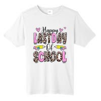 Happy Last Day Of School Leopard Teacher End Of School Year Tall Fusion ChromaSoft Performance T-Shirt