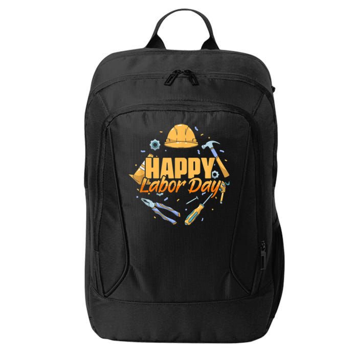 Happy Labor Day American Workers City Backpack