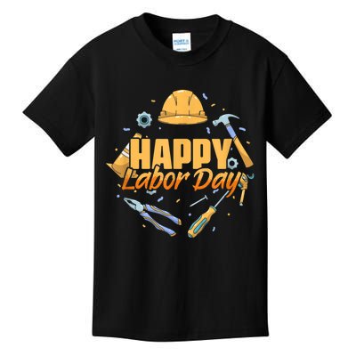 Happy Labor Day American Workers Kids T-Shirt