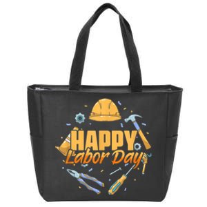 Happy Labor Day American Workers Zip Tote Bag