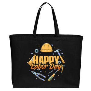 Happy Labor Day American Workers Cotton Canvas Jumbo Tote