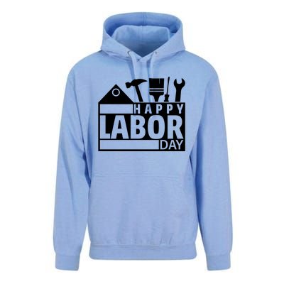 Happy Labor Day Celebration Graphic Unisex Surf Hoodie