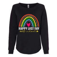 happy last day of school hello summer teacher student Womens California Wash Sweatshirt