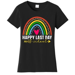 happy last day of school hello summer teacher student Women's T-Shirt