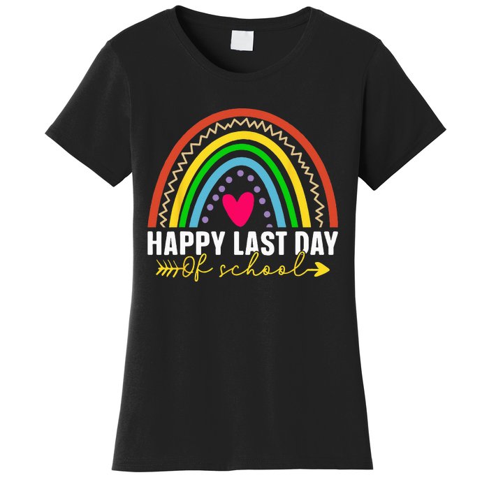 happy last day of school hello summer teacher student Women's T-Shirt