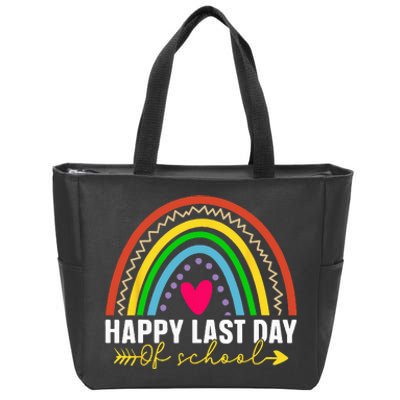 happy last day of school hello summer teacher student Zip Tote Bag