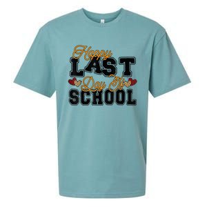 Happy Last Day Of School Teacher Student Graduation Heart Sueded Cloud Jersey T-Shirt