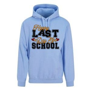 Happy Last Day Of School Teacher Student Graduation Heart Unisex Surf Hoodie