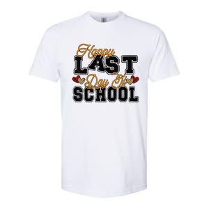 Happy Last Day Of School Teacher Student Graduation Heart Softstyle CVC T-Shirt