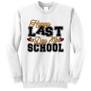 Happy Last Day Of School Teacher Student Graduation Heart Sweatshirt