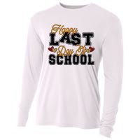 Happy Last Day Of School Teacher Student Graduation Heart Cooling Performance Long Sleeve Crew