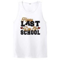 Happy Last Day Of School Teacher Student Graduation Heart PosiCharge Competitor Tank