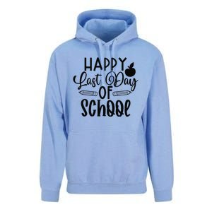 Happy Last Day School Teachers For Women Best Teacher Gift Unisex Surf Hoodie