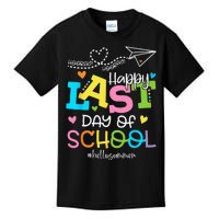 Happy Last Day Of School Hello Summer Students And Teachers Kids T-Shirt