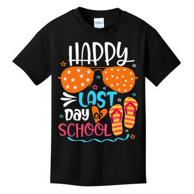 Happy Last Day of School Teacher Student Hello Summer Kids T-Shirt