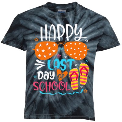 Happy Last Day of School Teacher Student Hello Summer Kids Tie-Dye T-Shirt