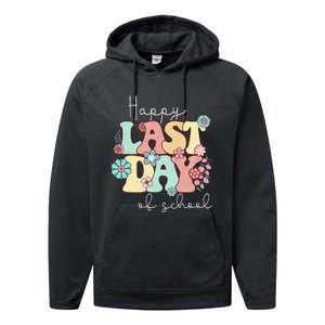 Happy Last Day of School Teacher Student Graduation Performance Fleece Hoodie