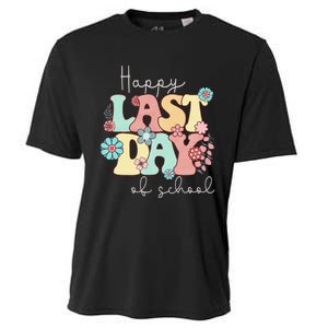 Happy Last Day of School Teacher Student Graduation Cooling Performance Crew T-Shirt