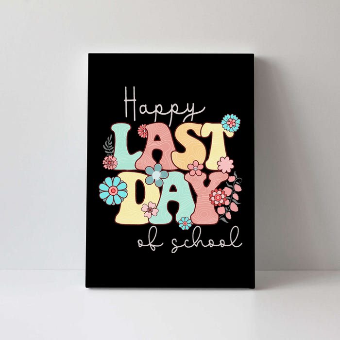 Happy Last Day of School Teacher Student Graduation Canvas