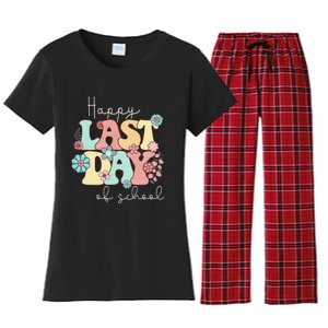 Happy Last Day of School Teacher Student Graduation Women's Flannel Pajama Set