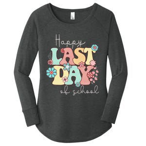 Happy Last Day of School Teacher Student Graduation Women's Perfect Tri Tunic Long Sleeve Shirt