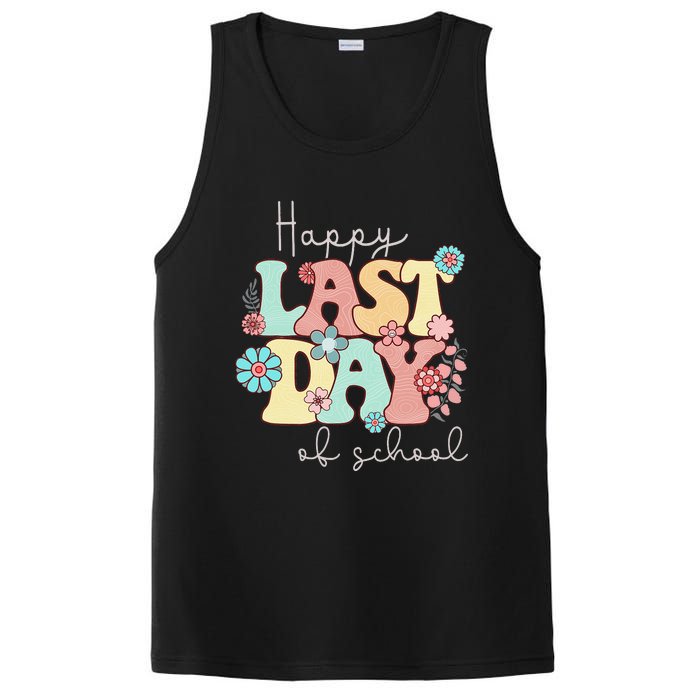 Happy Last Day of School Teacher Student Graduation PosiCharge Competitor Tank