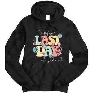 Happy Last Day of School Teacher Student Graduation Tie Dye Hoodie