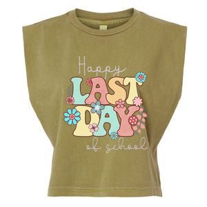 Happy Last Day of School Teacher Student Graduation Garment-Dyed Women's Muscle Tee