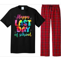 Happy Last Day Of School Tie Dye Students And Teachers Pajama Set