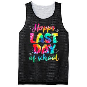 Happy Last Day Of School Tie Dye Students And Teachers Mesh Reversible Basketball Jersey Tank