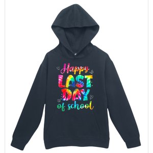 Happy Last Day Of School Tie Dye Students And Teachers Urban Pullover Hoodie