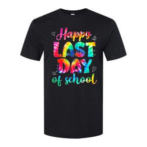 Happy Last Day Of School Tie Dye Students And Teachers Softstyle CVC T-Shirt