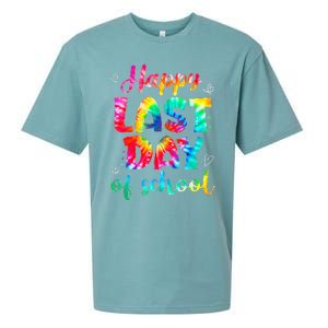 Happy Last Day Of School Tie Dye Students And Teachers Sueded Cloud Jersey T-Shirt