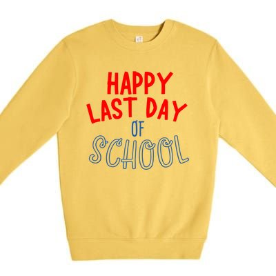 Happy Last Day Of School Summer Vacation Premium Crewneck Sweatshirt