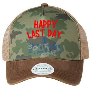 Happy Last Day Of School Summer Vacation Legacy Tie Dye Trucker Hat