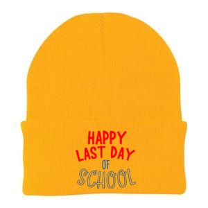 Happy Last Day Of School Summer Vacation Knit Cap Winter Beanie