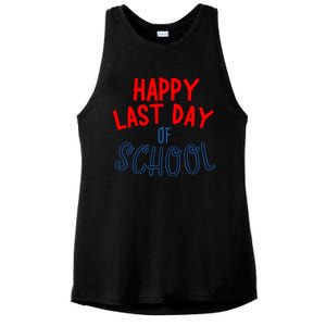 Happy Last Day Of School Summer Vacation Ladies PosiCharge Tri-Blend Wicking Tank