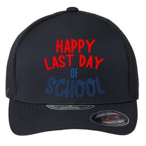 Happy Last Day Of School Summer Vacation Flexfit Unipanel Trucker Cap