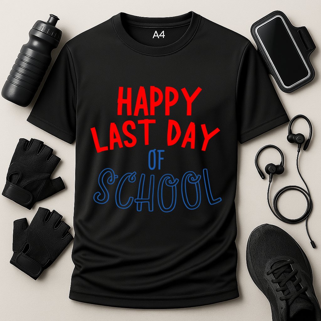 Happy Last Day Of School Summer Vacation Cooling Performance Crew T-Shirt