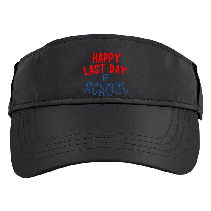 Happy Last Day Of School Summer Vacation Adult Drive Performance Visor